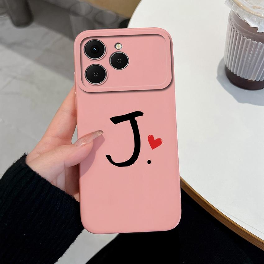 Phone Cases For Tecno Spark 40 Pro Plus 40C Pova 4 5 6 7 Neo Creative Letters Shockproof Silicone Soft Covers Camera Protection Shell For Tecno Casing