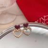 Trendy 2025 Hong Kong-Style Retro French Pearl Earrings for Women