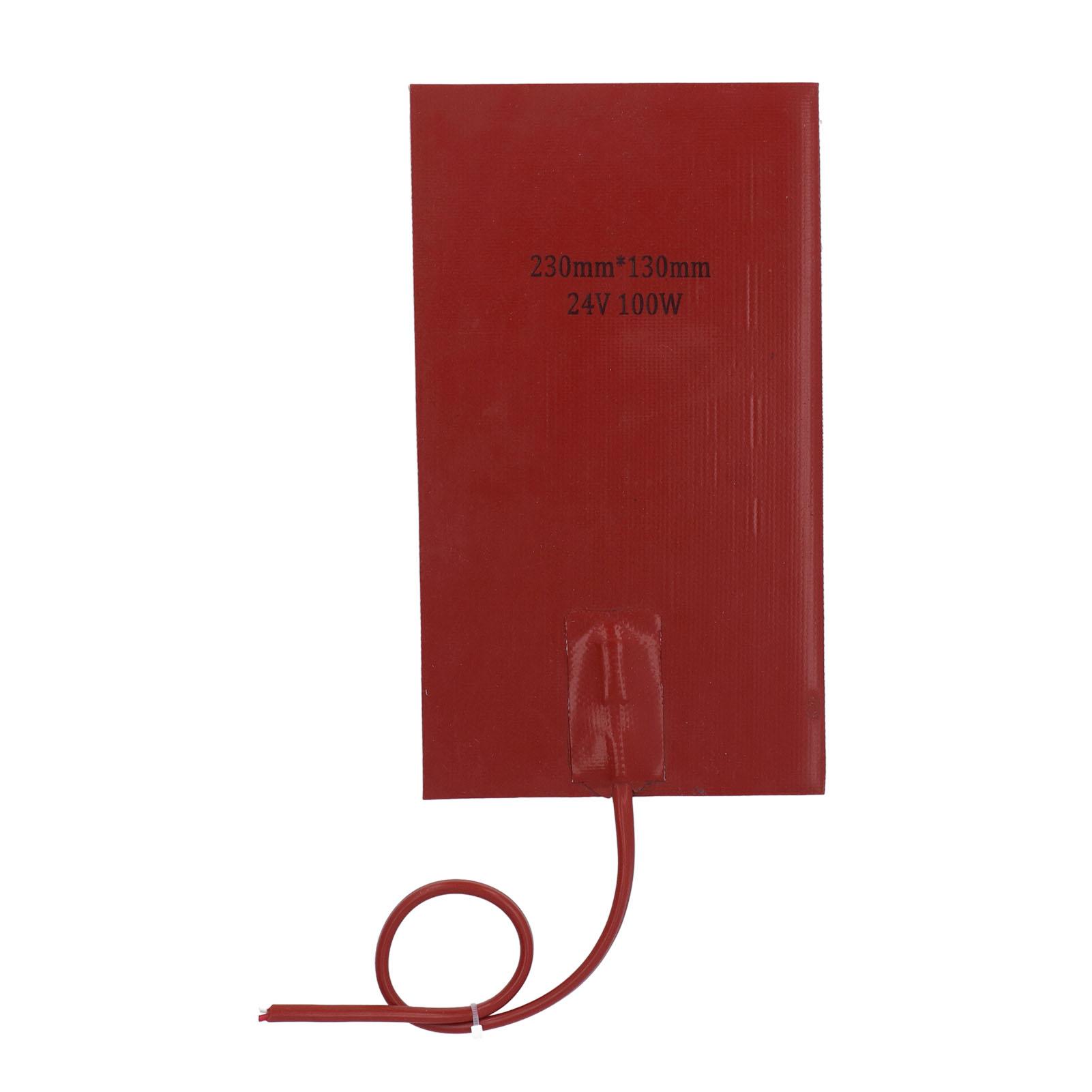 Fuel  Heater Pad 100W 230mm Length 130mm Width Fast Heating Waterproof Silicone Heating Pad Fuel  Heating Pad