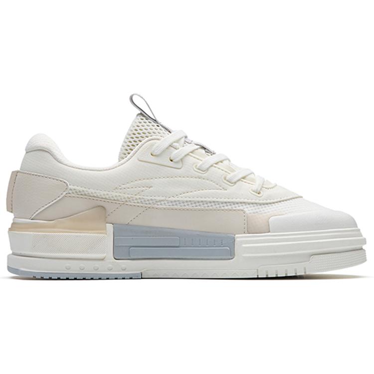 Anta Life Collection Lightweight And Breathable Low Top Skateboard Shoes Men's Gray White 912238066-2