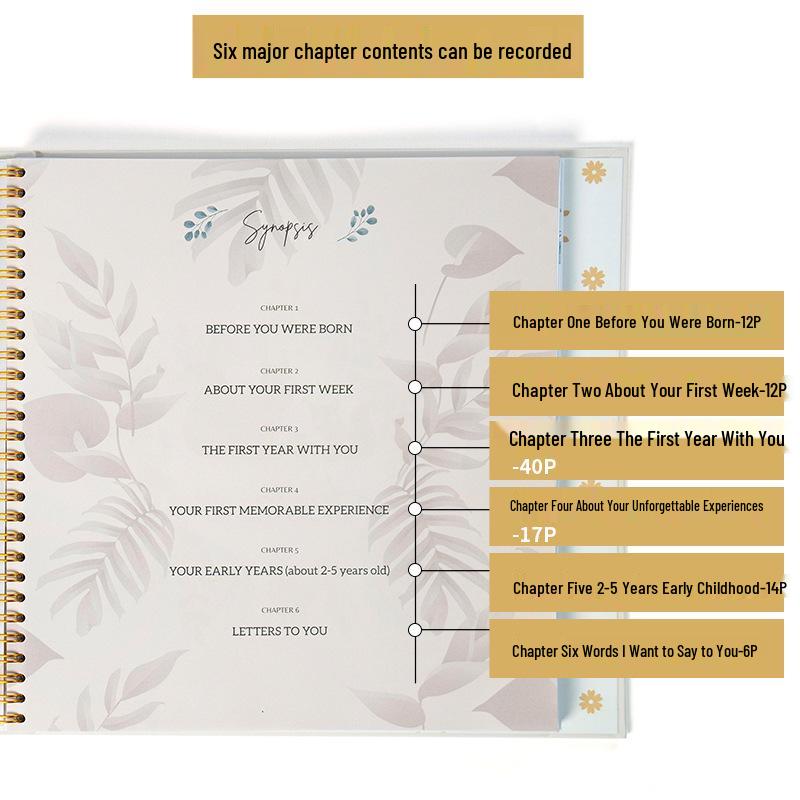 Cross-border Baby Growth Record: Photo Diary & Children's Notebook