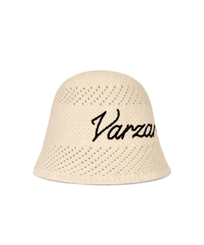 Bajal New Wave Bazal Punching Knit Bucket Hat Natural