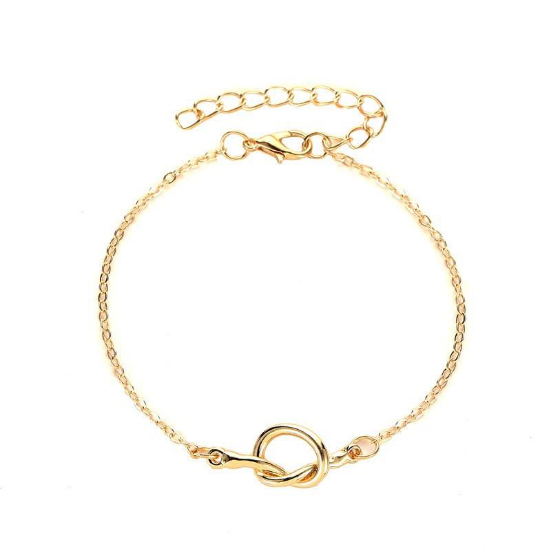 Luxury Rhinestone Infinity Symbol Interwoven Figure 8 Anklet For Women Elegant And Personalized Temperament Jewelry Accessory