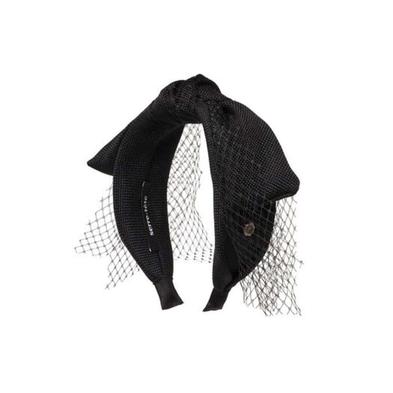 Brauner Hut [serre-tete] Spitzenhase - Schwarz