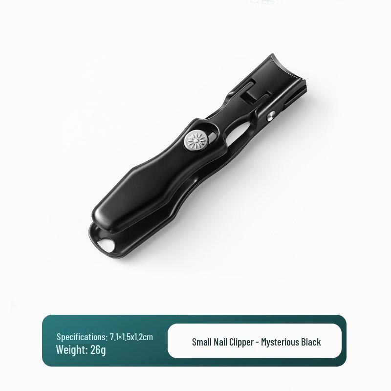 Anti-Splash Self-Locking Nail Clippers for Thick Toenails, Large Opening, 3CR13 Steel
