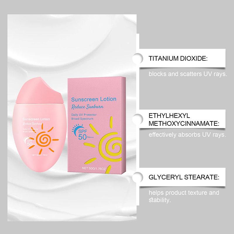 Lightweight Sunscreen Moisturizer Cream Waterproof Sweatproof Fast Absorbing No Greasy No Pilling Skin Protection For Face and Body