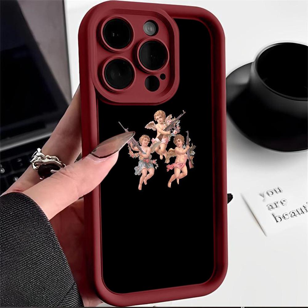 Angel Eye Soft TPU Phone Case for  Samsung A04 A05 A10 A30 A50 A13 A23 A53 A14 A24 A34 A54 A15 A25 A35 A55 S20 S23 FE S24 Ultra Ae51 Angel art design