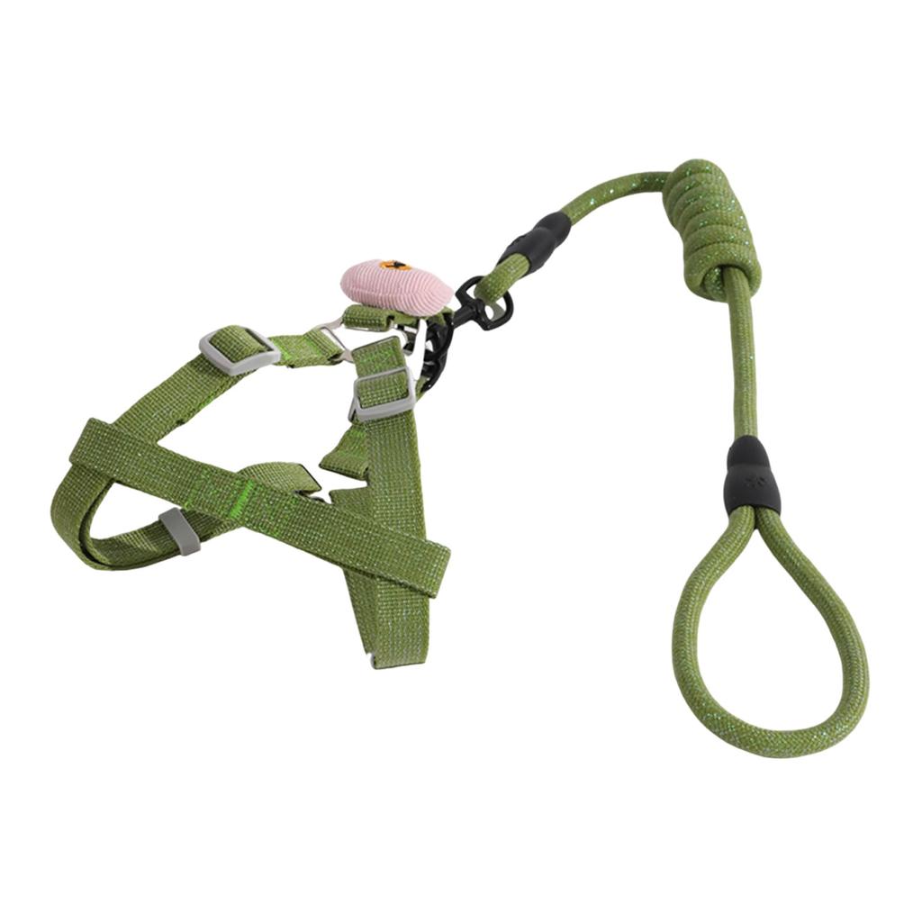 Dog Traction Rope, And , Specially Designed For Outdoor Use, Adjustable Chest And Back Hanging Card, Bright Silk Chest And Back Traction Round Rope