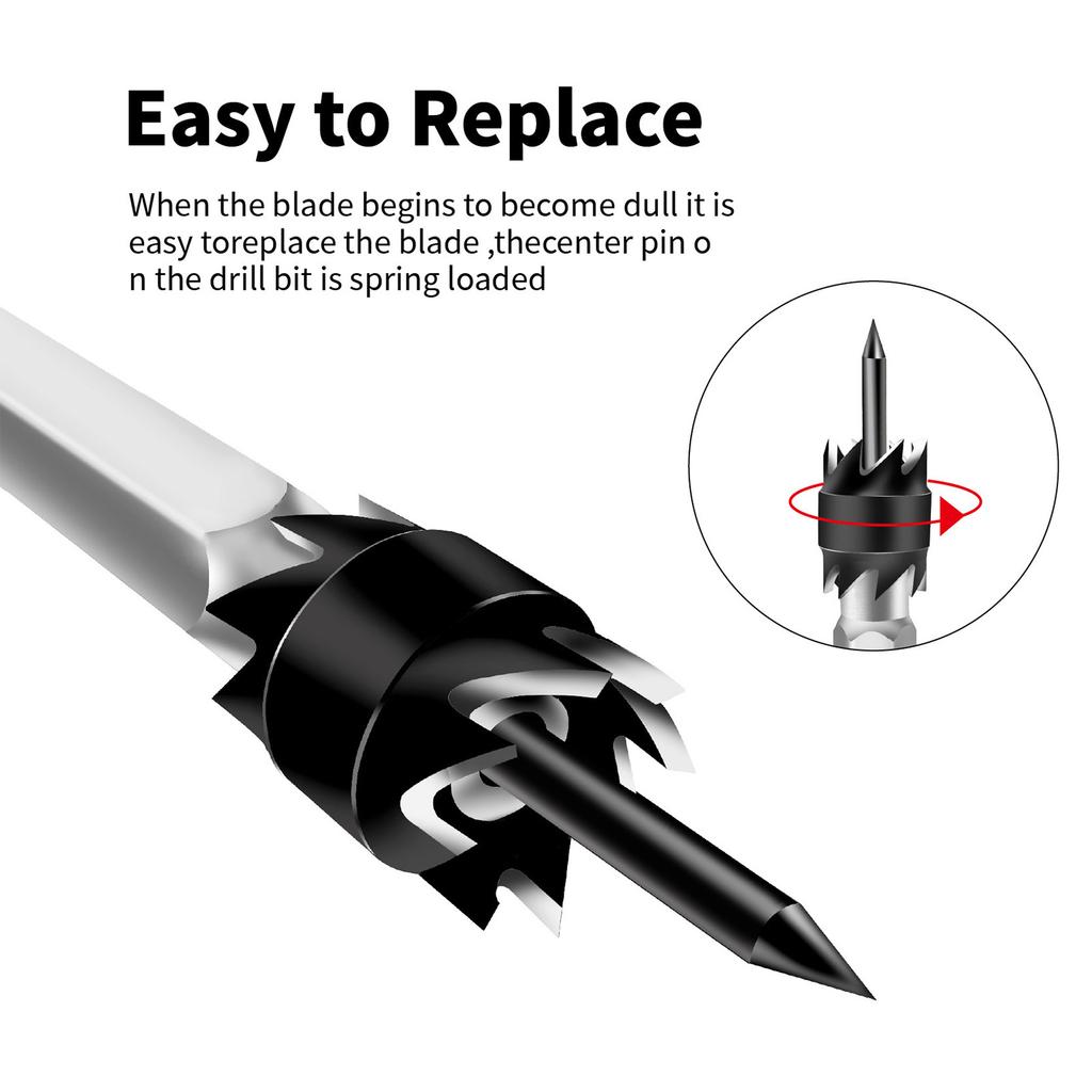 Hexagonal Shank Spots Weld Cutter Remover Bit Double Side Drill Bit for Easy Attachment To Drills