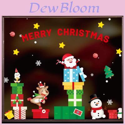 Pegatinas Navideñas para Ventana con Escenas Festivas para Decoración de Fiestas