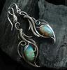 Women's Oval Gemstone Pendant Earrings Dangle Jewelry for Party