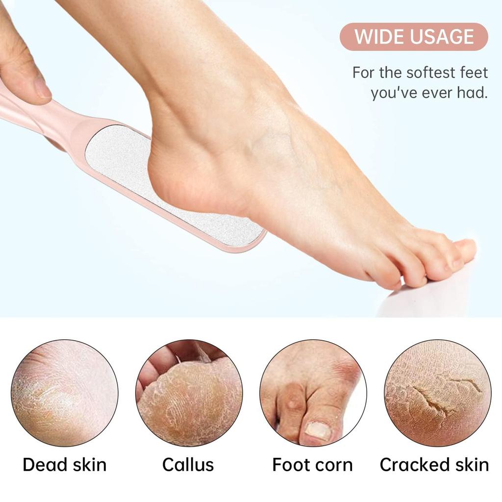 KIRA Double Side Foot File Callus Remover For Feet, Feet Filer for Dead Skin Remover, Pedicure Foot Rasp, Foot Scraper To Remove Hard Skin For Me