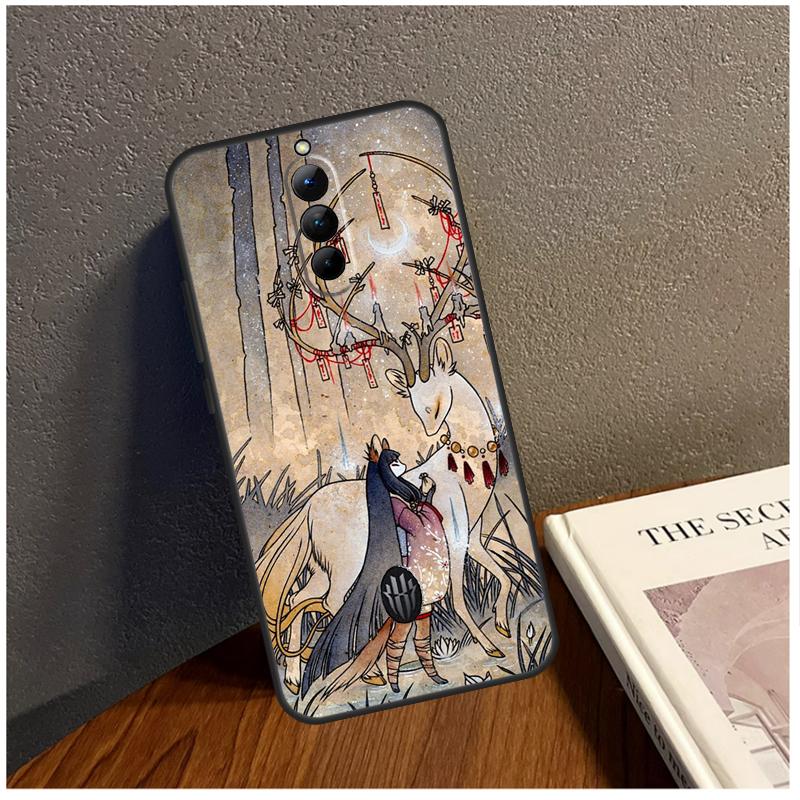 

Kitsune Fox Art Case For Nubia Red Magic 9 Pro Plus RedMagic 8 8S Pro Plus 5G 5S 6R 6 7 6S 7S Pro Cover Red Magic 8S Pro