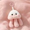 Cute Jellyfish Backpack Keychain, Soft Plush Pendant for Purse, Marine Animal Keyring for Girls Women, Aquarium Souvenir Gift