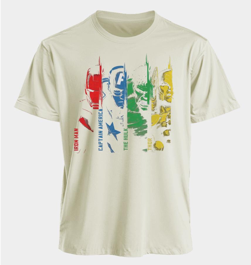 Men's and Women's T-shirts Iron Man Captain America Summer USA Spring and Autumn Sports Fitness Oversized Short-sleeved