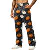 Men's Loose Fit Wide Leg Joggers with Pockets - Printed Casual Sweatpants for Sports and Daily Wear