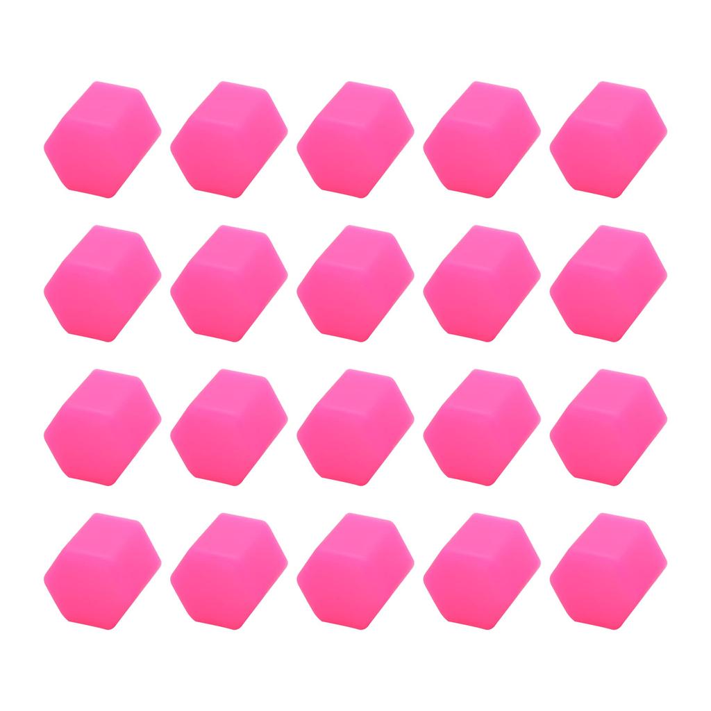 uxcell Wheel Lug Cover, 0.7 inches (17 mm), Pink, Luminous, Car Wheel Lug Nut