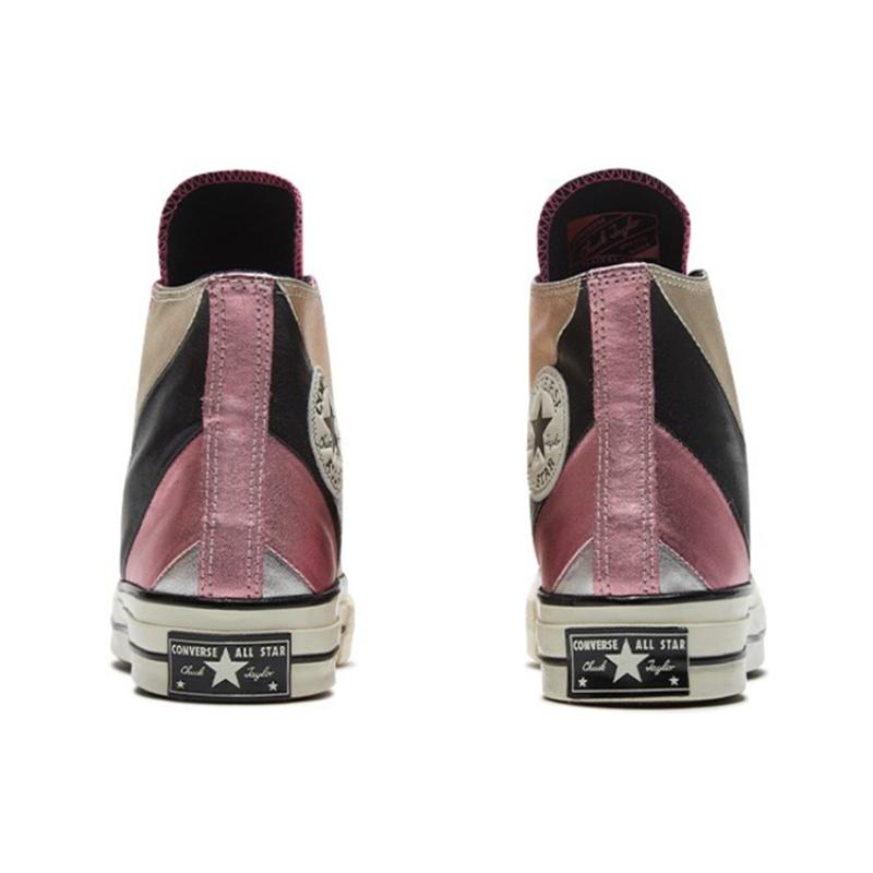 Converse 1970s Metallic Rainbow High Top Chuck 70 Trendy Versatile High Top Canvas Women's Color