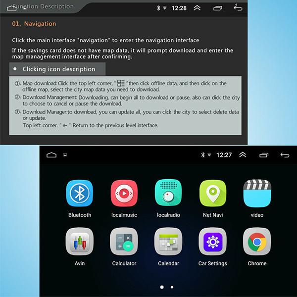 7/9/10.1 אינץ' HD לרכב Bluetooth נגן MP5 לרכב Wifi כפול ספין אנדרואיד מכונת ניווט GPS