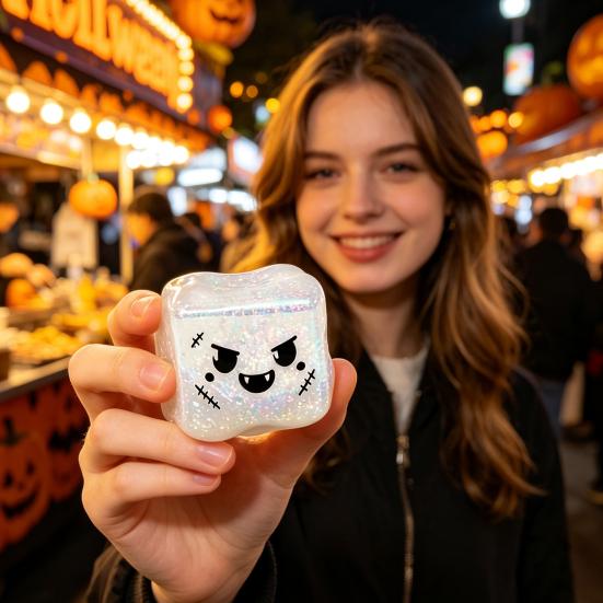 Stresswürfel Fidget Spielzeug Halloween Spielzeug, Geist Kürbis Augapfel Quetsch Partygeschenke Angstlinderung Sensorisch