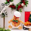 Gingerbread Man Doll Plush Christmas Doll Toy Soft Stuffed Sitting Cookie Gingerbread Festive Decor for Xmas New Year Gift