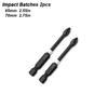 Impact Batches Magnetic Screwdriver Bits Set Anti-slip Tip 1/4 Hex Shank PH2 Head Phlippes Cross High Hardness Water Proof Tool