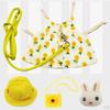 Small Animals Pet Dress Set Rabbit Clothes for Autumn Party Wedding Outfit