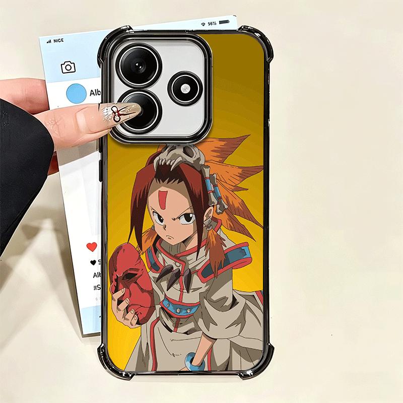 Anime Shaman King Plating Phone Case For Xiaomi Poco X5 X6 X7 X8 Pro Max F8 Ultra F7 M8 M7 M5S Redmi 15C 15 14C 13C 13 X3 12C F6