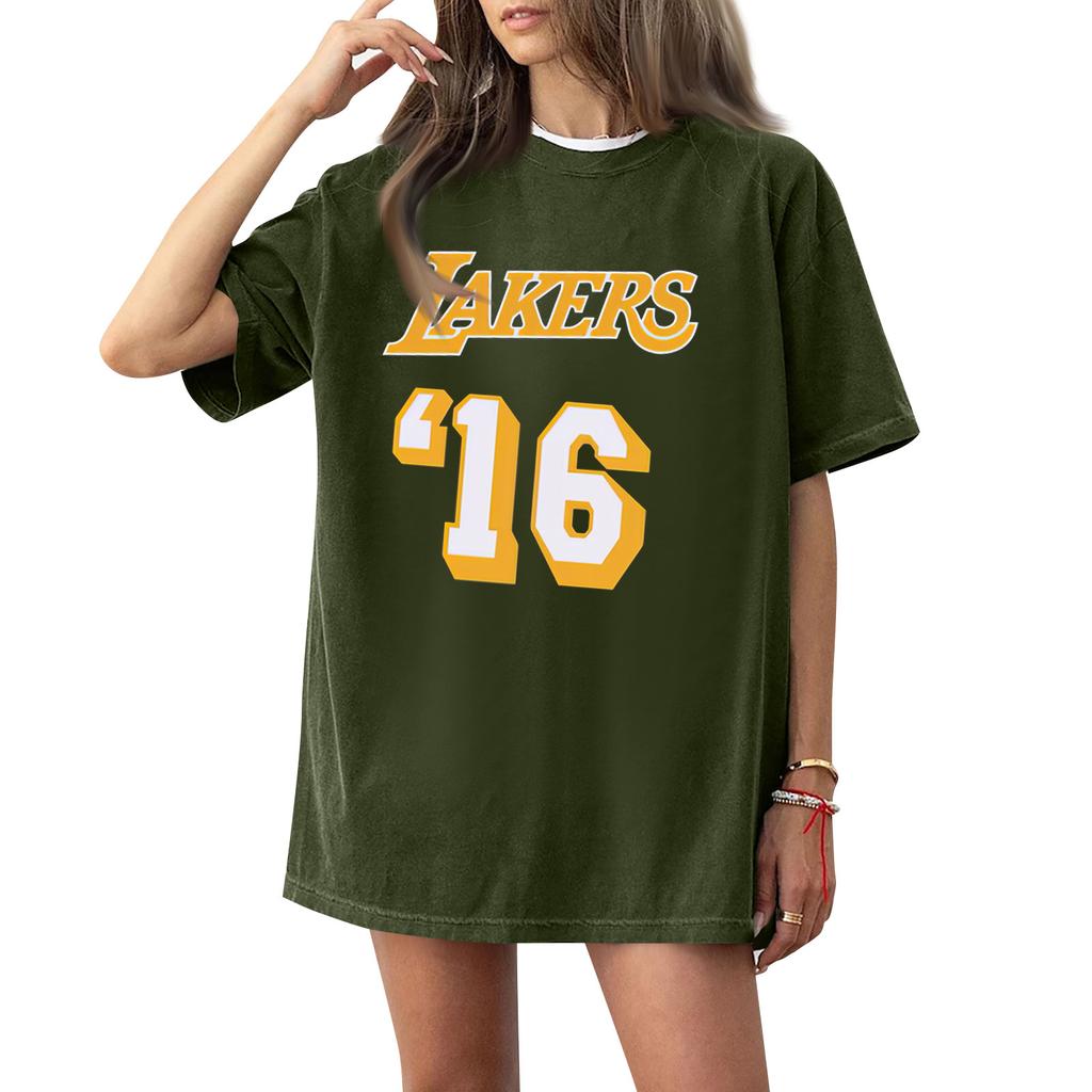 Women's Round Neck Printed Short-sleeved T-shirt Top