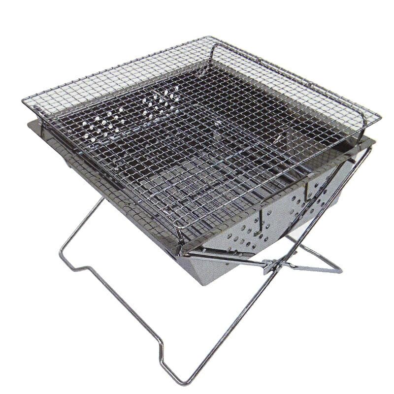 Viva Home Bonfire Stand Stainless Steel Bonfire Square Grill