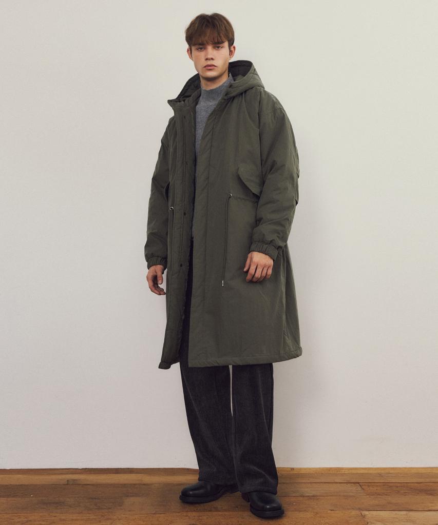 Wednesday Oasis M-65 Fishtail Hooded Padded Field Coat_Khaki