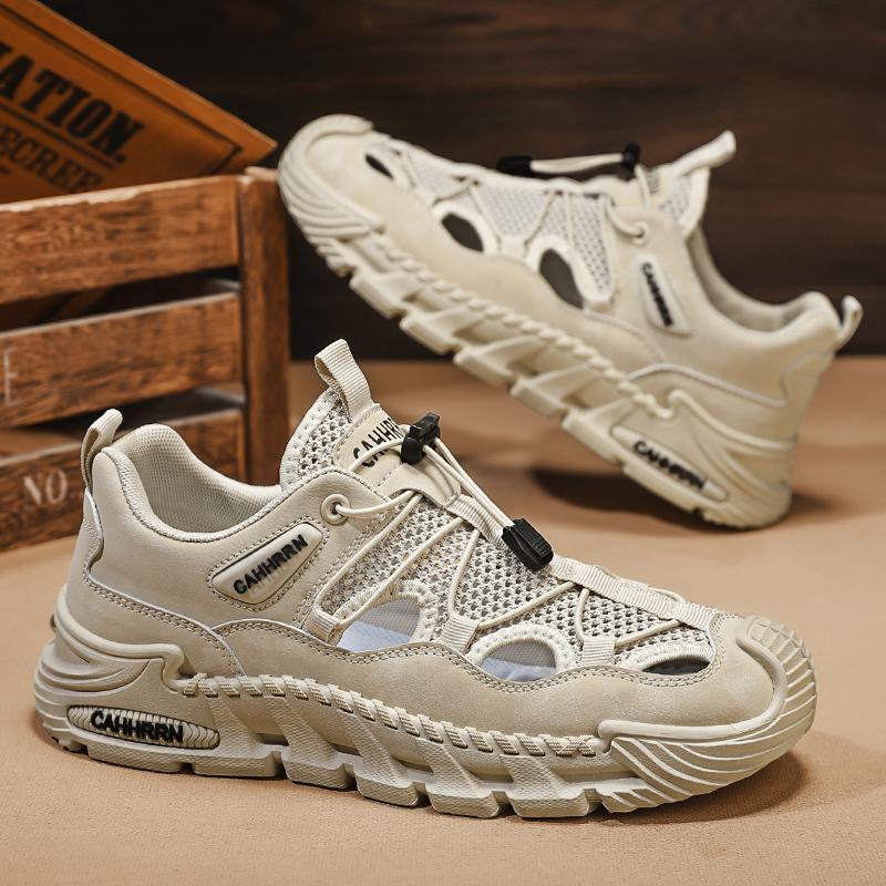 Summer Shoes for Men Outdoor Hiking Sandals Breathable Water Beach Baotou Wading Sandals Camping Climbing Aqua Sneaker