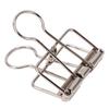 50Pcs Metal Hollow Binder Clips Multipurpose Durable Paper Clamps for Document Certificate Ticket Clothes Silver