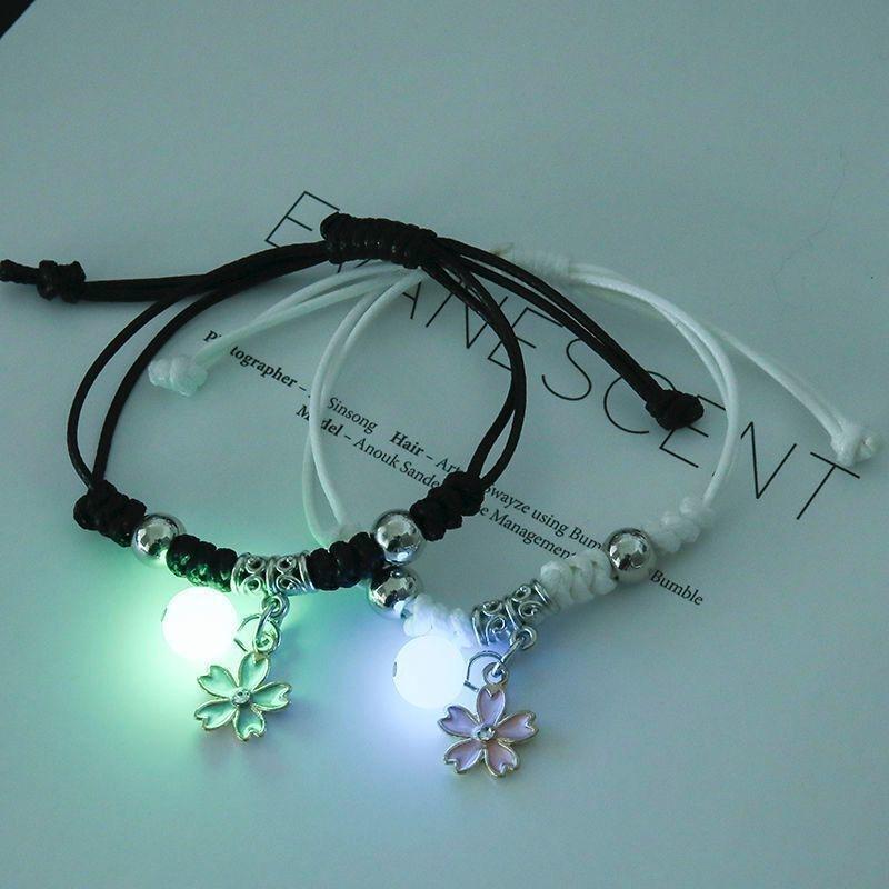 Luminous Friendship Bracelet - Trendy Korean Style for Students & Couples