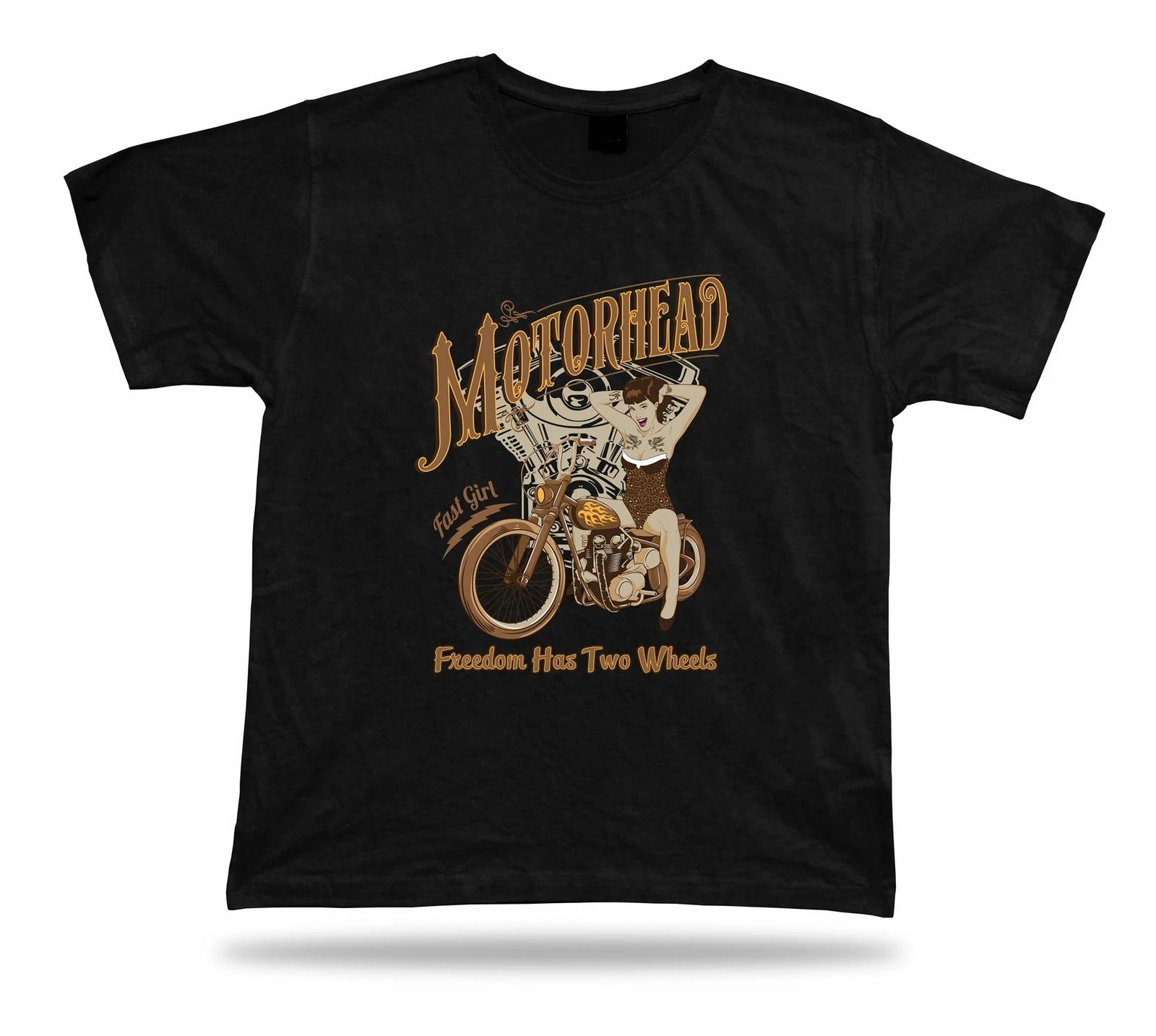 Motor Head Fast Girl unique awesome tshirt tee design special birthday present L
