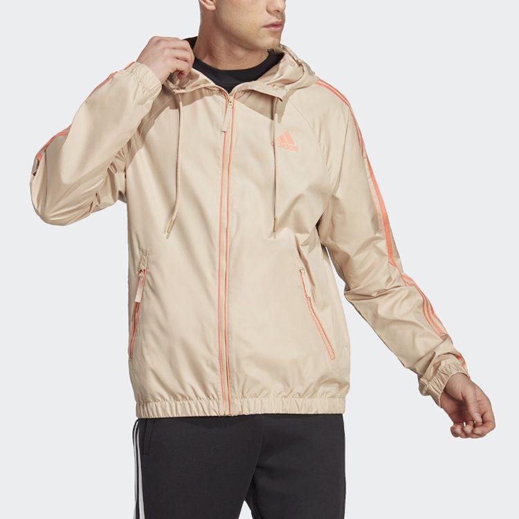 Adidas Jackets Men's Beige Hooded Moderate Other HM2267