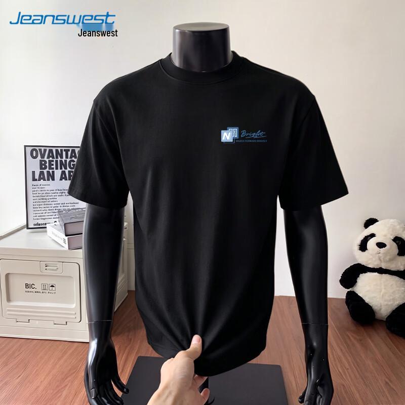 Jeanswest Men s 2026 Summer Pure Cotton Crew Neck T-Shirt XL