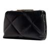 Tory Burch Kira Diamond Quilted Flap Magnetic Closure Leather Crossbody Shoulder Bag Small Women Bags Black 154706-001