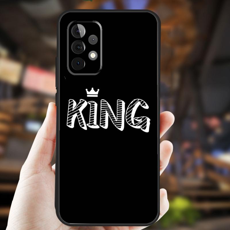 King Queen Art Case For Samsung Galaxy A34 A06 A05 A32 A16 A55 A36 A26 A54 A14 A22 A52 A35 A15 A53 A13 A56