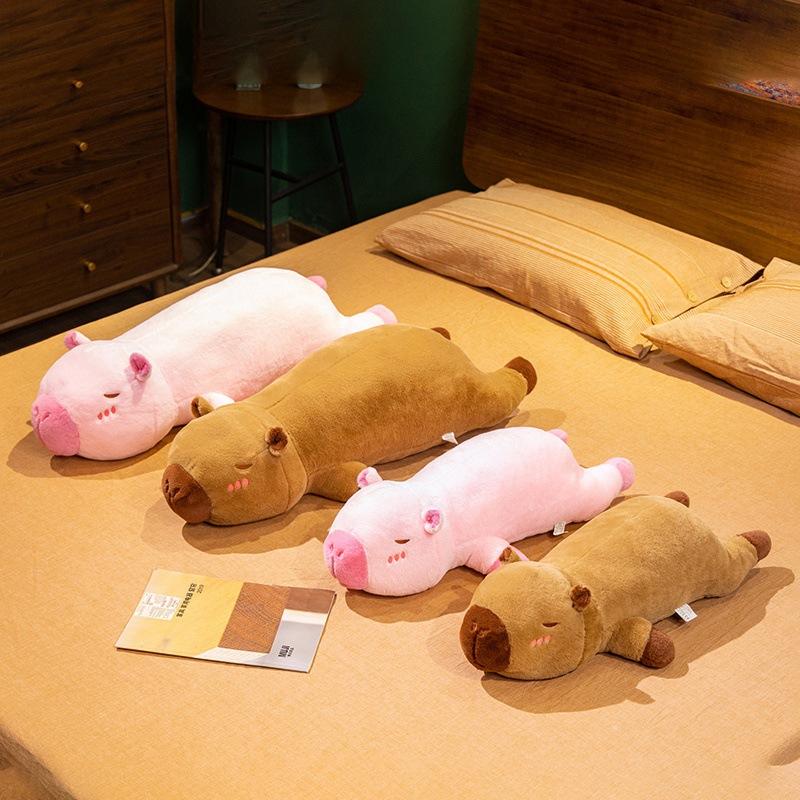 Cute Soft Capybara Throw Pillow Plush Toy Doll Capybara Doll Girl Sleeping Soothing Doll