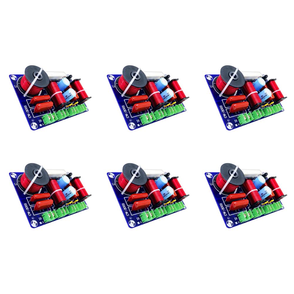 250W Frequency Divider Treble Medium Bass 3 Ways Speakers Filter Frequency Divider Adjustable for Home Theater Speaker Upgrade