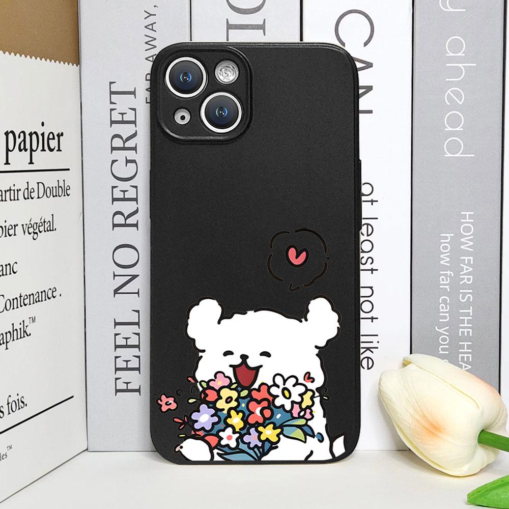 

Funny Animal Dog Couple Phone Case for IPhone 11 12 13 14 15 16 Pro Max 7 8Plus X XS MAX SE2 Shockproof Soft Cover Paired Fundas For iPhone 15 ProMax