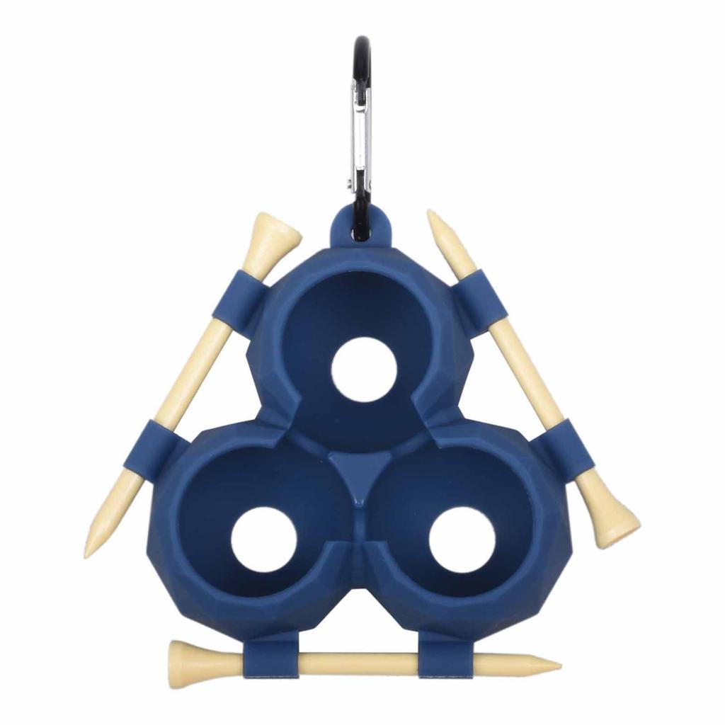 Silicone Golf Ball Holder, 3-Ball Capacity  Storage Case, Portable Golf Accessory with Clip,  Silicone Protective Cover for Golf Balls