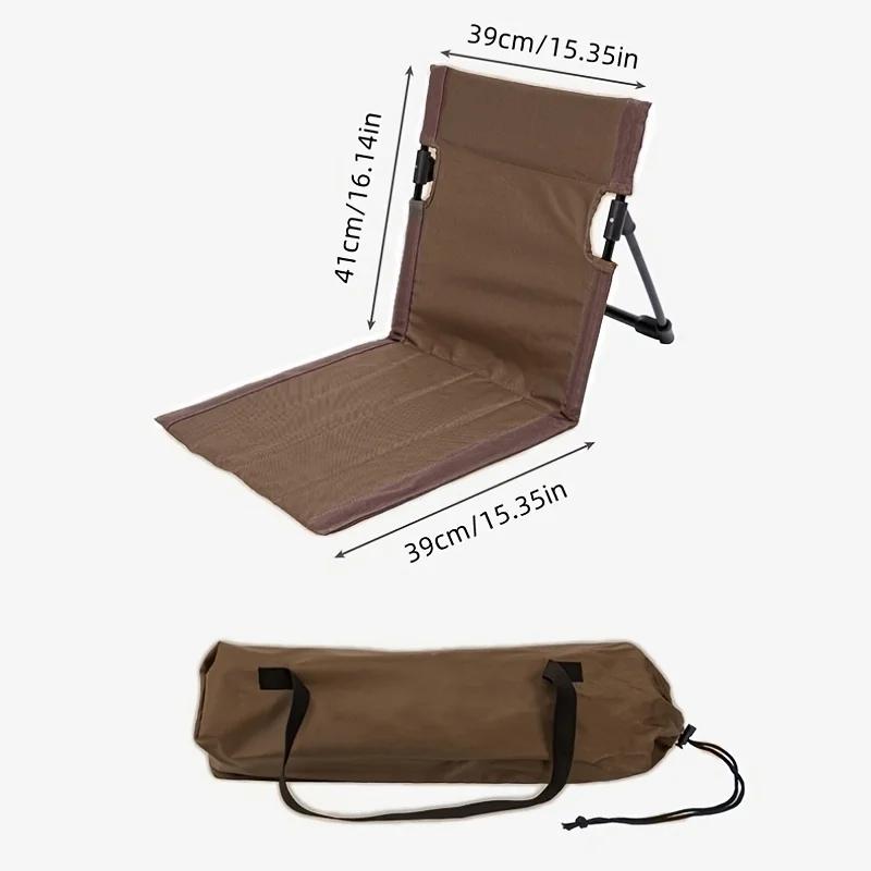 Ultra Light Portable 1pc Outdoor Folding Chair Convenient Camping Backrest Chair Lightweight for Beach Garden Outdoor Activities