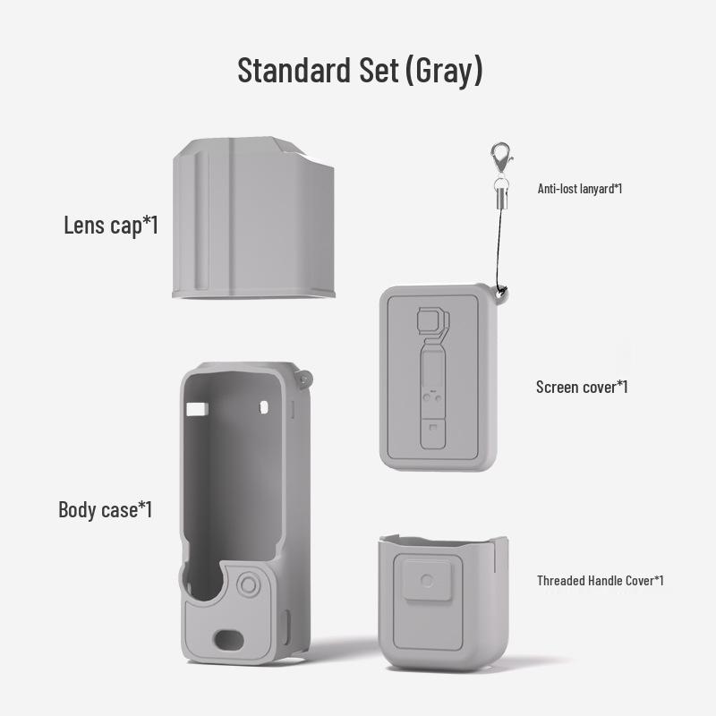 Силиконовый корпус и защитный чехол для экрана DJI Osmo Pocket 3