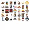 35pcs-50pcs Vintage Rodeo Stickers Cartoon Western PVC Sticker  Stickers For Guitar Laptop Helmet Skateboard Suitcase DIY