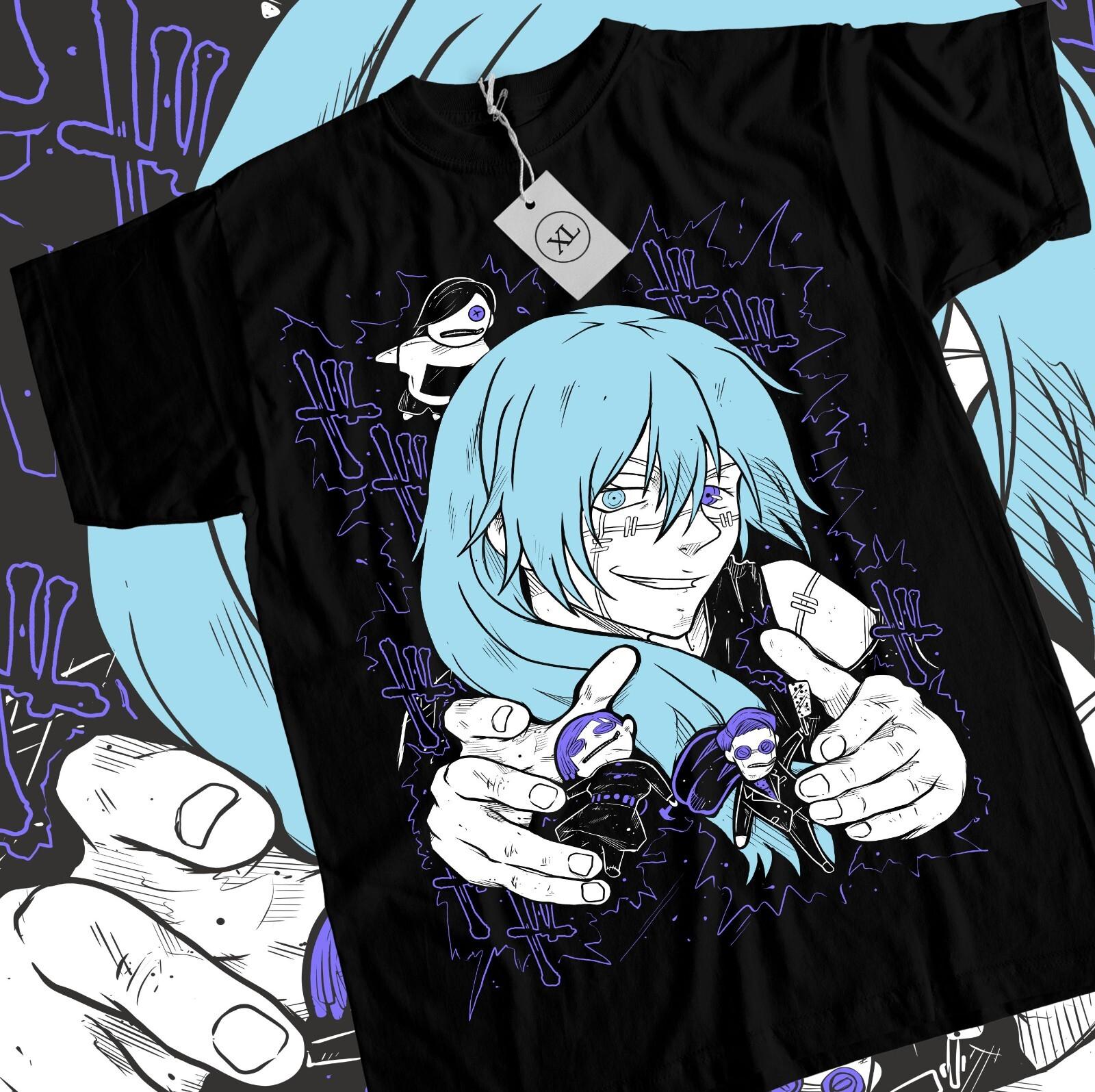 Mahito T-shirt Jujutsu Kaisen Gojo Girl Anime Horror Manga Black Shirt All Size XXXL