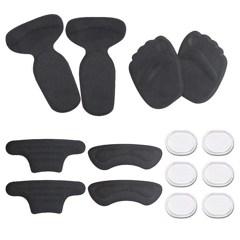 

New Five-piece Self-adhesive Non-slip Forefoot Pad with Cloth Heel Sticker Two-in-one Half-yard Pad Transparent Round Sticker Can Be Pasted At Will five-piece set
