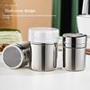 1PC Stainless Steel Powder Duster with Fine Mesh Sieve, Cocoa Flour Sugar Shaker for Coffee Baking Home Kitchen Seasoning