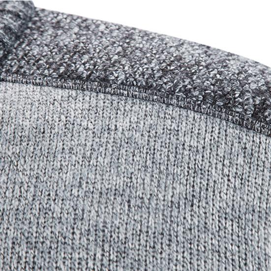 Zipper Closure Men Cardigan with Pocket Polyester Precisely Detail Men Sweater for Dating Wear